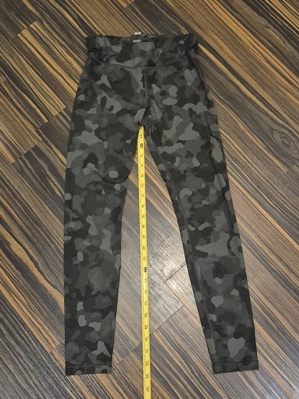 Athleta Girls Black and Gray Camo Leggings